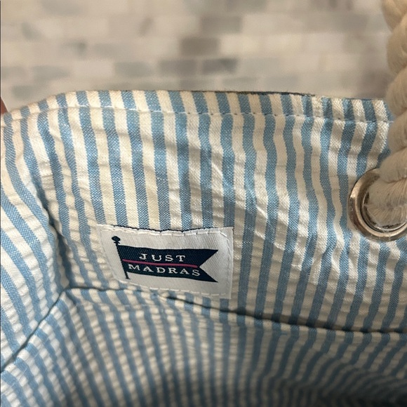 Colorful Patchwork Tote with Rope Handles - Picture 4 of 5